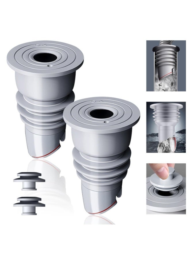 OSHIMA Washing Machine Drain Hose Seal, Anti-Odor Floor Drain Plug Sewer Pipe Seal Ring Sealing Cover, Silicone Ring Anti-Odor Plug for Washing Machin Kitchen Sink Drains (35-40mm) - Image 1